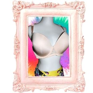 PARAMOUR SEAMLESS PLUNGE CONTOUR LACE BACK BRA